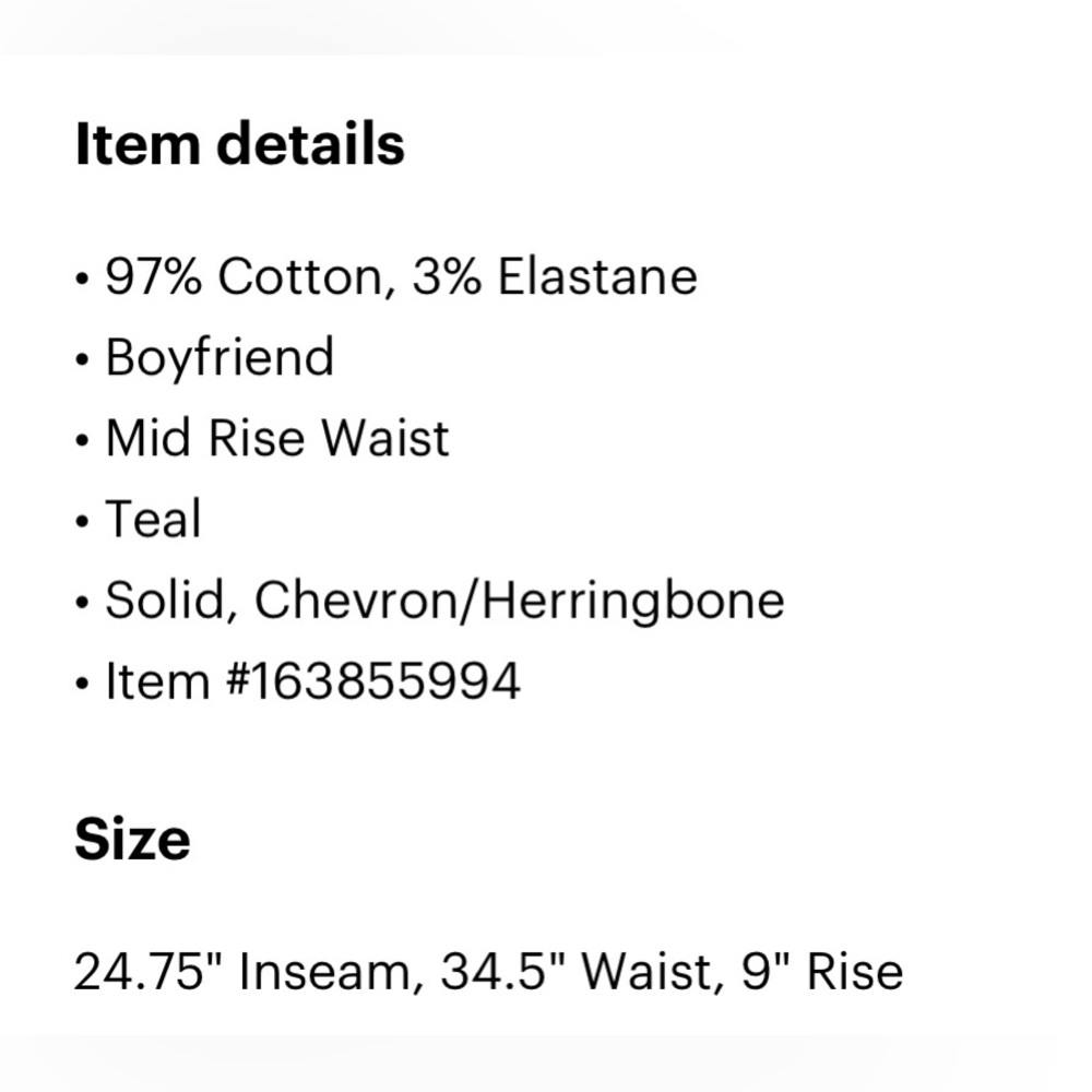 Green Mini-Chevron Patterned Pants - image 3